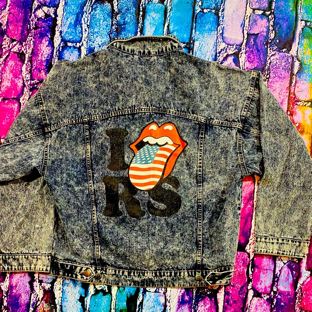 Unisex The Rolling Stones denim Jacket size XL